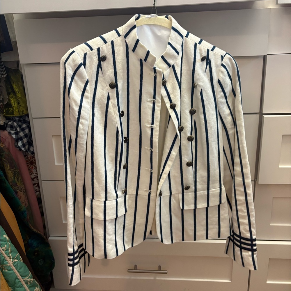 Lauren by Ralph Lauren linen and cotton blazer
